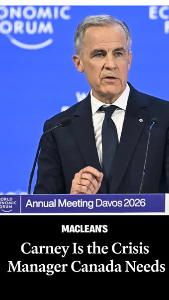 Maclean's cut · Mark Carney at Davos